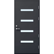 Ulko-ovi Oulux Esikko termo 10x21, karmi 115mm, RR23 tummanharmaa, crepilasi