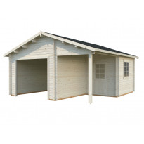 Autotalli Palmako Roger, ilman ovea, 21,9+5,2m²