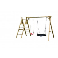 Leikkiteline Palmako Kasper, keinu, pesäkeinu, kiipeilyteline