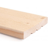 Ulkoverhouslauta KHP-HS, mitall. kuusi, 23x170mm, ST, pohjamaalattu valkoinen