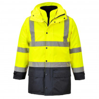 Esimiehen takki Portwest S768 300D, 5-in-1, keltainen/sininen