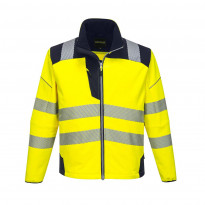 Softshell-huomiotakki Portwest T402 PW3, keltainen/sininen