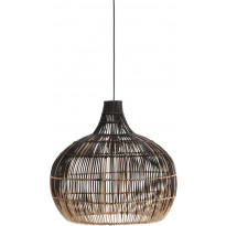 Riippuvalaisin PR Home Martha, Ø50cm, natur/musta