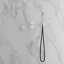 Suihkusetti Scandtap Harmonized 4 Classic, termostaattihanalla, juoksuputkella, kiiltävä teräs