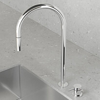 Keittiöhana Scandtap Harmonized K2P Classic, ulosvedettävä juoksuputki, ruostumaton teräs