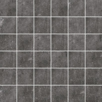 Mosaiikkilaatta Pukkila Stonemix Anthracite, himmeä, sileä, 50x50mm