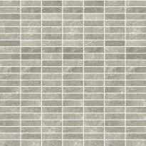 Mosaiikkilaatta Pukkila Stonemix Grey mattoncino, himmeä, sileä, 14x43mm