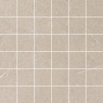 Mosaiikkilaatta Pukkila Ease Greige, matta, sileä, 5x5cm