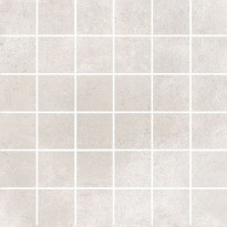 Mosaiikkilaatta Pukkila Europe White, himmeä, sileä, 50x50mm