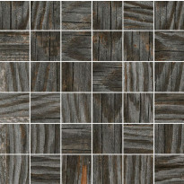 Mosaiikkilaatta Pukkila Artwood Blackblue, himmeä, sileä, 50x50mm