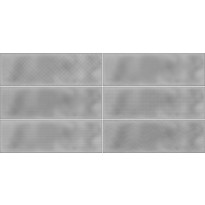 Kuviolaatta Pukkila Soho London fog grey, kiiltävä, struktuuri, 297x97mm