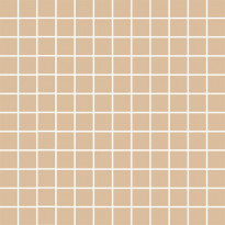 Mosaiikkilaatta Pukkila Mosaico Porcelanico Straw Yellow, himmeä, sileä, 25x25mm