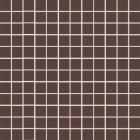 Mosaiikkilaatta Pukkila Mosaico Porcelanico Brown, himmeä, sileä, 25x25mm