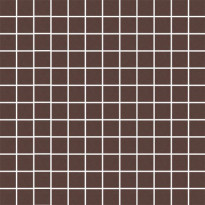 Mosaiikkilaatta Pukkila Mosaico Porcelanico Brown, himmeä, sileä, 25x25mm