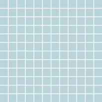 Mosaiikkilaatta Pukkila Mosaico Porcelanico Turquoise, himmeä, sileä, 25x25mm