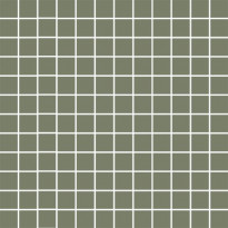 Mosaiikkilaatta Pukkila Mosaico Porcelanico Green, himmeä, sileä, 25x25mm