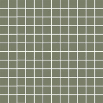 Mosaiikkilaatta Pukkila Mosaico Porcelanico Green, himmeä, sileä, 25x25mm