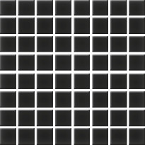 Mosaiikkilaatta Pukkila Color Black, himmeä, sileä, 22x22mm