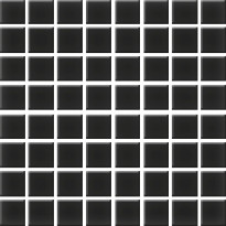 Mosaiikkilaatta Pukkila Color Black, himmeä, sileä, 22x22mm