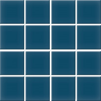 Mosaiikkilaatta Pukkila Color Petrol Blue, himmeä, sileä, 47x47mm