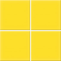 Lattialaatta Pukkila Color Yellow, himmeä, sileä, 97x97mm