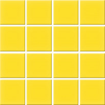 Mosaiikkilaatta Pukkila Color Yellow, himmeä, sileä, 47x47mm