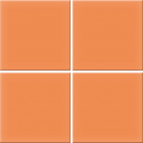 Lattialaatta Pukkila Color Tangerine, himmeä, sileä, 97x97mm