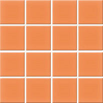 Mosaiikkilaatta Pukkila Color Tangerine, himmeä, sileä, 47x47mm