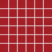 Mosaiikkilaatta Pukkila Pro Technic Color Red Matt, himmeä, sileä, 47x47mm