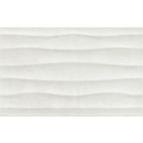 Kuviolaatta Pukkila Cosy White Wave, himmeä, struktuuri, 397x247mm