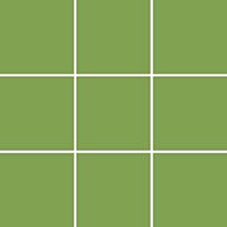 Lattialaatta Pukkila Pro Technic Color Green, matta, tasapintainen, 9.7x9.7cm, lasikuituverkolla