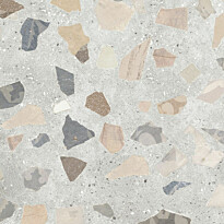 Lattialaatta Pukkila Retro Terrazzo, 60x60cm, matta, lasittamaton