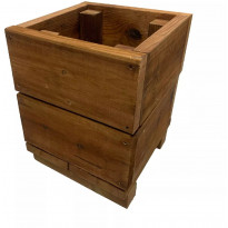 Kukkalaatikko Patio Terassit, 30cm, kestopuu, matala