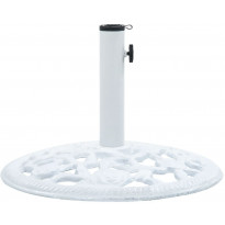 Päivänvarjon alusta valkoinen 12 kg 48 cm valurauta