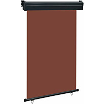Parvekkeen sivumarkiisi 120x250 cm ruskea