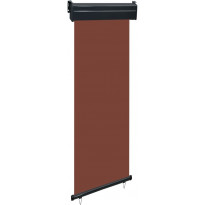 Parvekkeen sivumarkiisi 60x250 cm ruskea