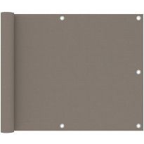 Parvekkeen suoja harmaanruskea 75x400 cm oxford kangas