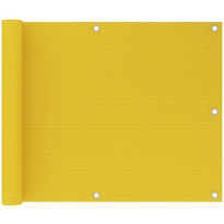 Parvekkeen suoja keltainen 75x600 cm hdpe