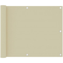 Parvekkeen suoja kerma 75x500 cm oxford kangas