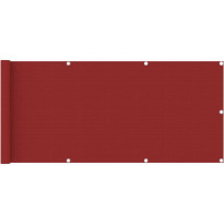 Parvekkeen suoja punainen 75x400 cm hdpe