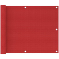 Parvekkeen suoja punainen 75x500 cm hdpe