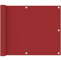 Parvekkeen suoja punainen 75x600 cm oxford kangas