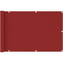 Parvekkeen suoja punainen 90x400 cm hdpe