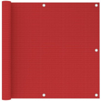 Parvekkeen suoja punainen 90x600 cm hdpe