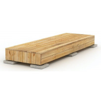 Terassielementti Patio Terassit, Modern, 1x4m, lehtikuusi