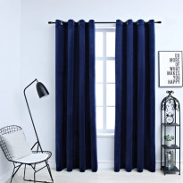 Pimennysverhot renkailla 2kpl sametti 140x225cm