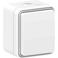 Pistorasia Gelia Connect 2 Home, 1-osainen, 16A, IP54, pinta-asennus, valkoinen
