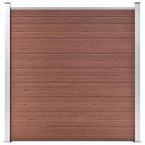 Puutarha-aita WPC 180x186 cm ruskea