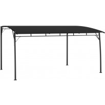 Puutarhan aurinkokatos 4x3x2,25 m antrasiitti
