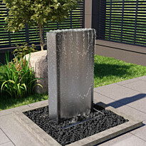 Puutarhan suihkulähde hopea 60,2x37x122,1 cm